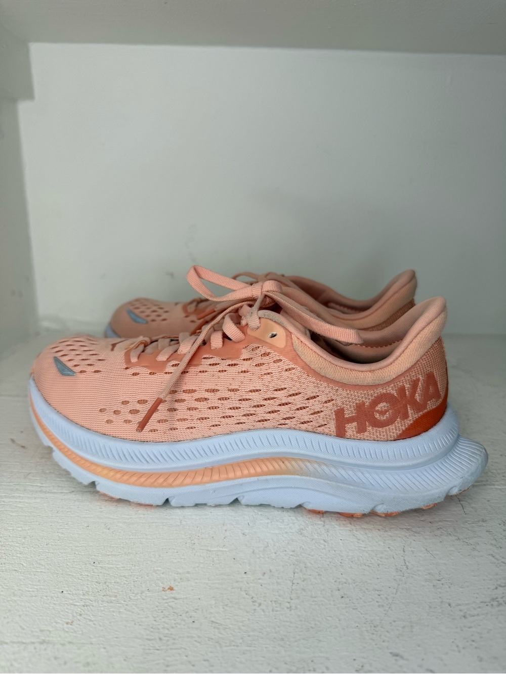Hoka Kawana Women's Peach/Coral Athletic Running Shoes